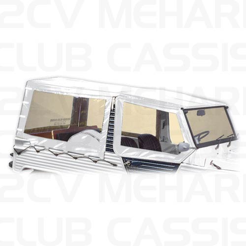 Rear cover 4 straps white MEHARI