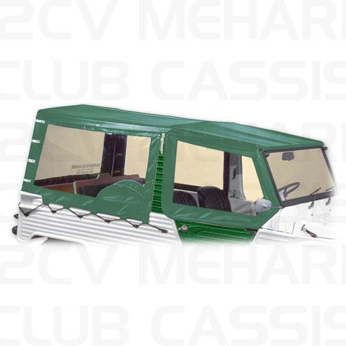 Cover rear right 4 straps green MEHARI