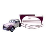 Aufkleber bordeaux (kompletter Satz) 2CV DOLLY