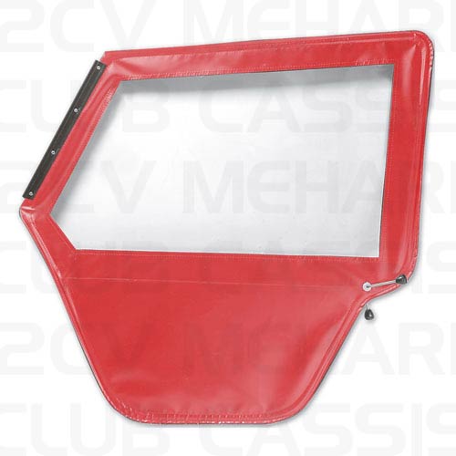 Window right door aluminium windowframe red MEHARI