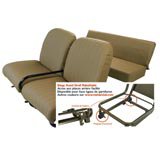 Complete set seats skaï brown aere (tiltable) MEHARI