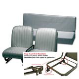 Complete set seats skaï grey (tiltable) MEHARI