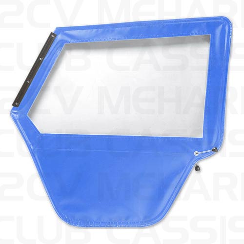 Deur groot links blauw gitane ijzeren raamkader MEHARI