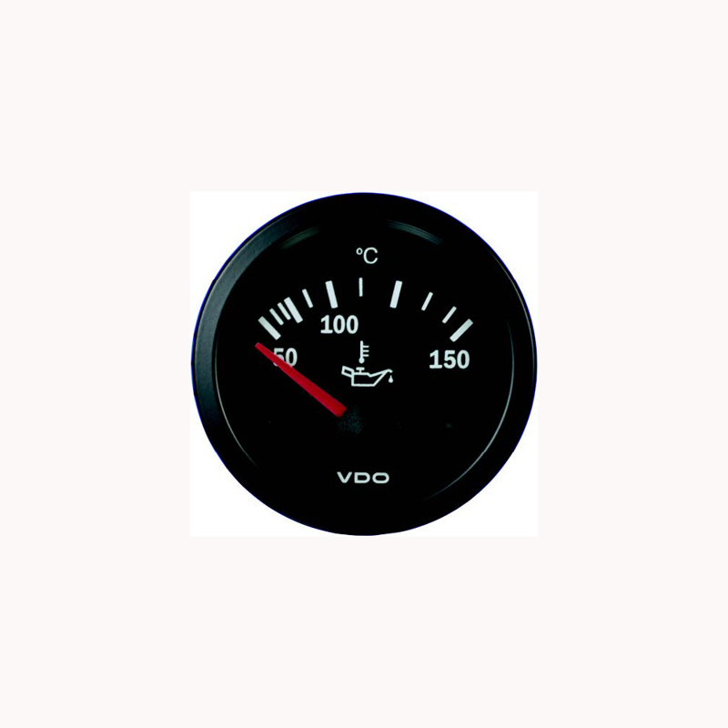 Oil temperature gauge (52mm) black