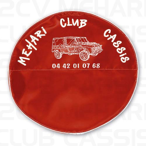 Spare wheel cover red MEHARI