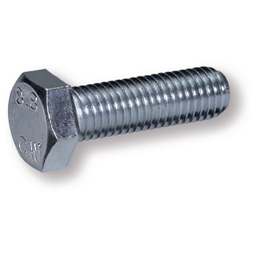 Hexagonal threaded bolt 933 8.8 M7x30 ZI