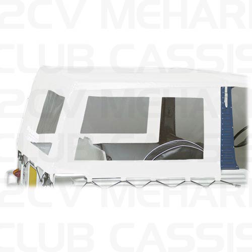 Cover rear right for iron windscreen white MEHARI