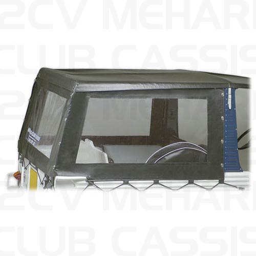 Cover rear left for iron windscreen black MEHARI