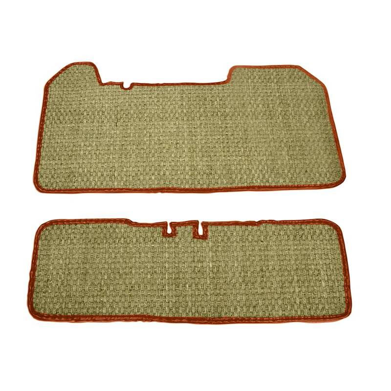 Tapis jonc de mer orange MEHARI