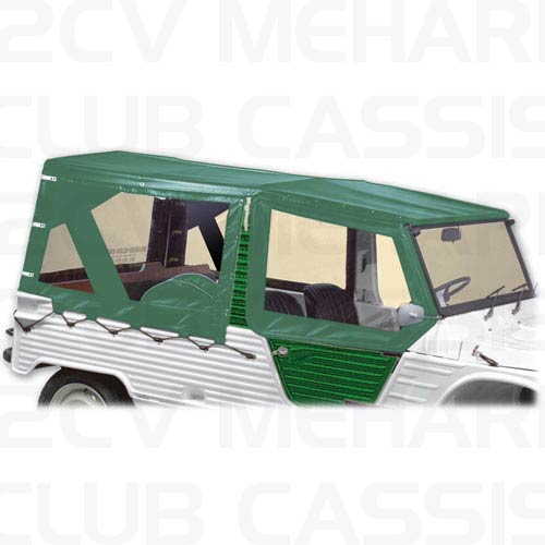 Cover rear left green MEHARI AZUR