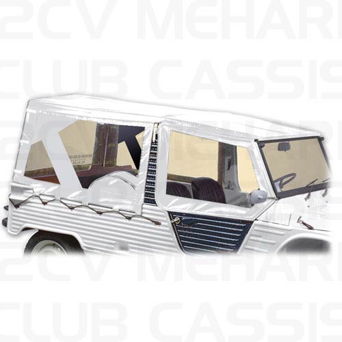 Cover rear left white MEHARI AZUR