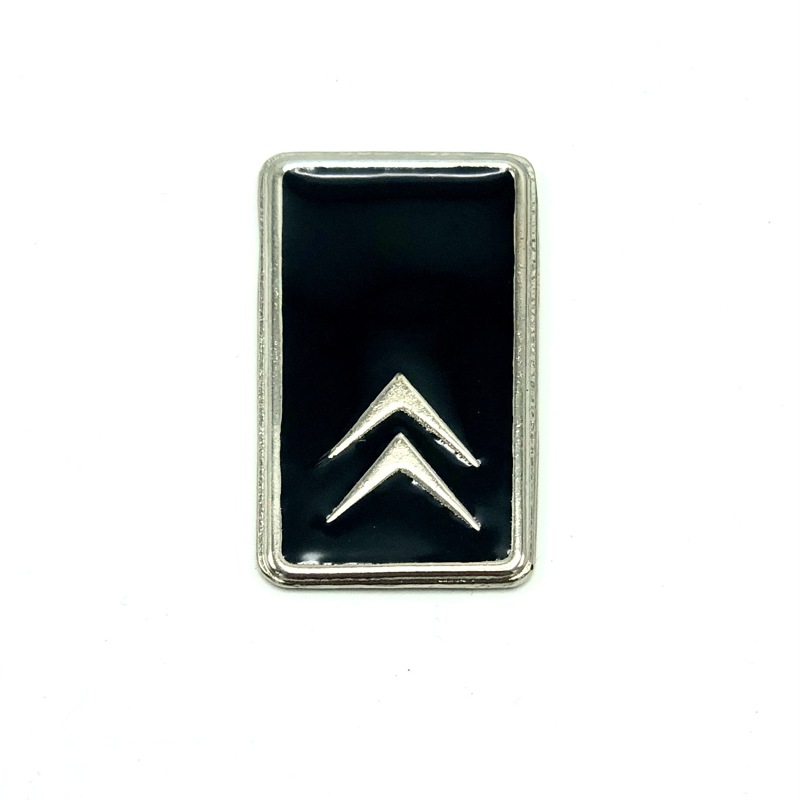 Emblème du volant (plaque), pour le volant en mousse. Citroën DS> 1970 n ° d'origine 1D 5410646U