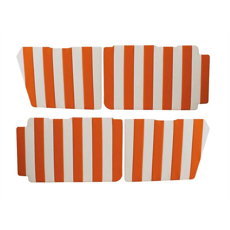 Lot de panneaux interieurs de porte petit modele - skai blanc-orange s