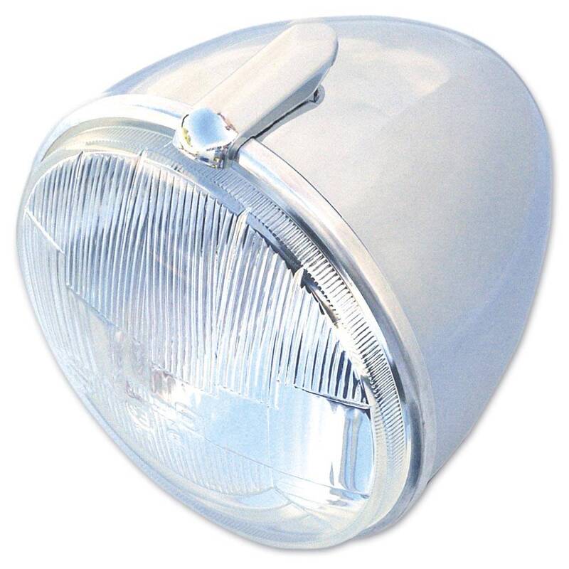 Set round headlight with chroom housing CE 2CV