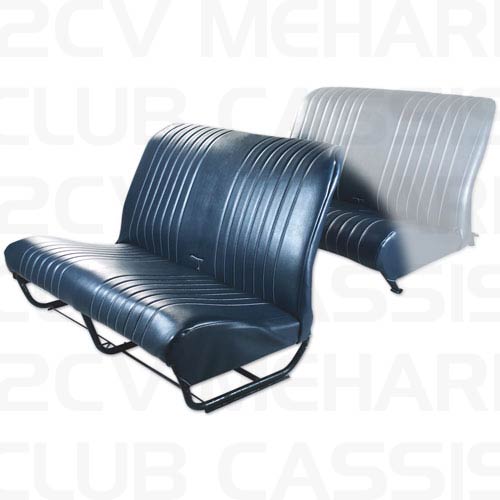 Garniture banquette avant avec rabat bleu abyss 2CV/DYANE