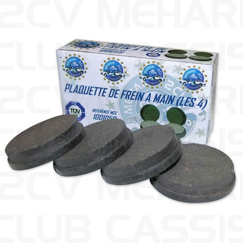 Hand brake pads (set of 4) 2CV / AMI / DYANE / MEHARI