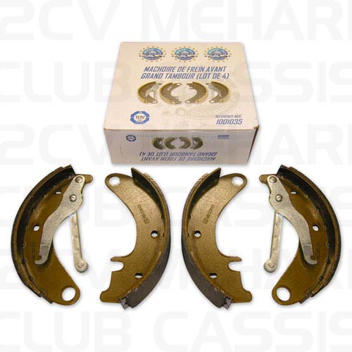 Front brake shoe big (x4) 2CV / AMI / DYANE / MEHARI