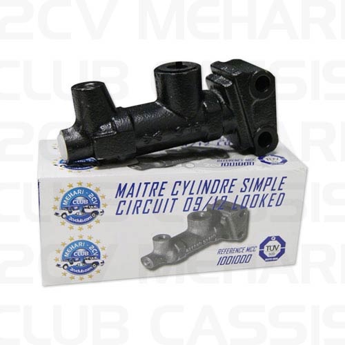 Maître cylindre 09 / 12 DOT simple circuit 2CV / AMI / DYANE / MEHARI