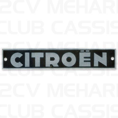 Schriftzug hintere Sto&szlig;stange (ohne Befestigung) "CITROEN"