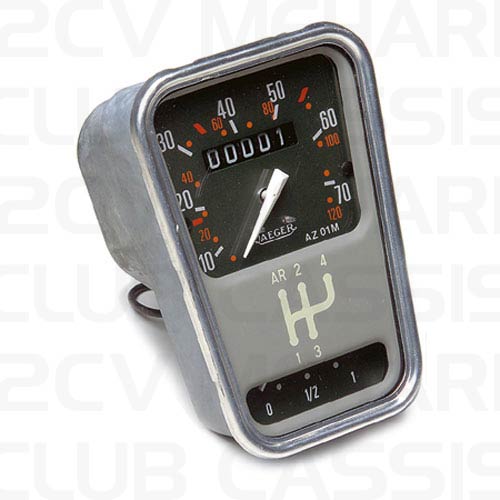 Speedometer KM small model 6V 2CV OM