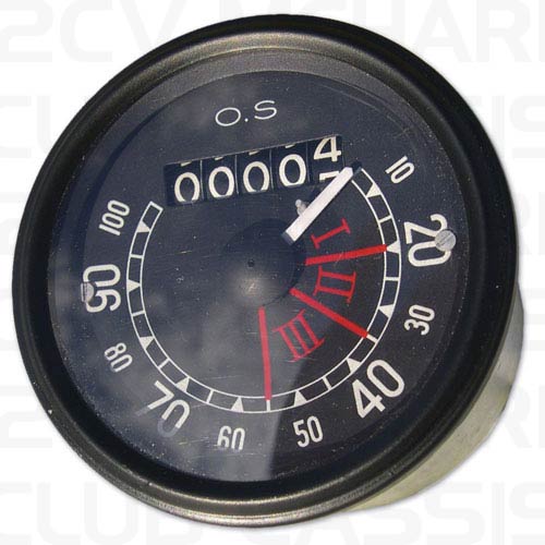 Runder Tachometer 2CV/AMI/DYANE/MEHARI AM