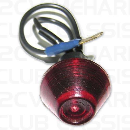 Warnleuchte rot mit großem Durchmesser (ohne Lampe) 2CV/AMI/DYANE/MEHARI