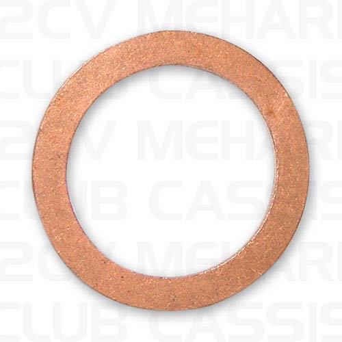 Afdichtingsring koper 16x22mm 2CV/AMI/DYANE/MEHARI