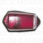 Glass rear light wing 2CV