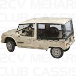 Hard top rear panel with sides complete MEHARI