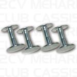 Rivet bavette (lot de 4) 2CV