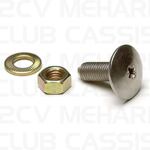 Screw/nut/ring chrome 2CV / AMI / DYANE / MEHARI