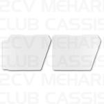 Door panels small model white 2CV