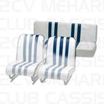 Rear seat blue/white (complete) MEHARI