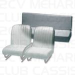 Rear seat grey antracit (complete) MEHARI
