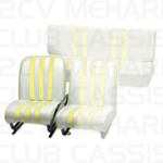 Front right seat white/yellow MEHARI