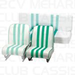 Front left seat white/green MEHARI