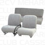Set seatcovers sponge grey (4 seats) MEHARI