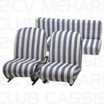 Set seatcovers sponge white/blue (4 seats) MEHARI