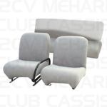 Set seatcovers sponge grey (2 seats) MEHARI