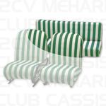 Cover sponge rear bench white/green MEHARI