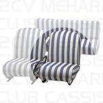 Cover sponge front seat white/blue MEHARI