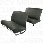 Seatcoverset bench with sides aere black 2CV/DYANE