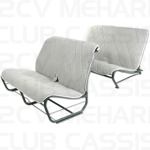 Set seatcovers bench without sides tissu grey 2CV