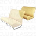 Seatcover rear with sides yellow/gold 2CV/DYANE