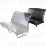 Seatcover rear with sides skaï black 2CV/DYANE