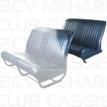 Seatcover rear with sides blue abyss 2CV/DYANE
