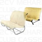 Seatcover rear without sides yellow/gold 2CV