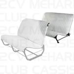 Seatcover rear without sides skaï white 2CV