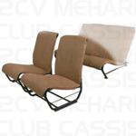 Seatcover front without sides aere brown 2CV