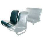 Seatcover right with sides corner skaï black 2CV/DYANE